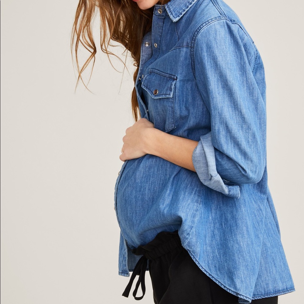 HATCH Current Elliott Mama Denim Shirt (1)